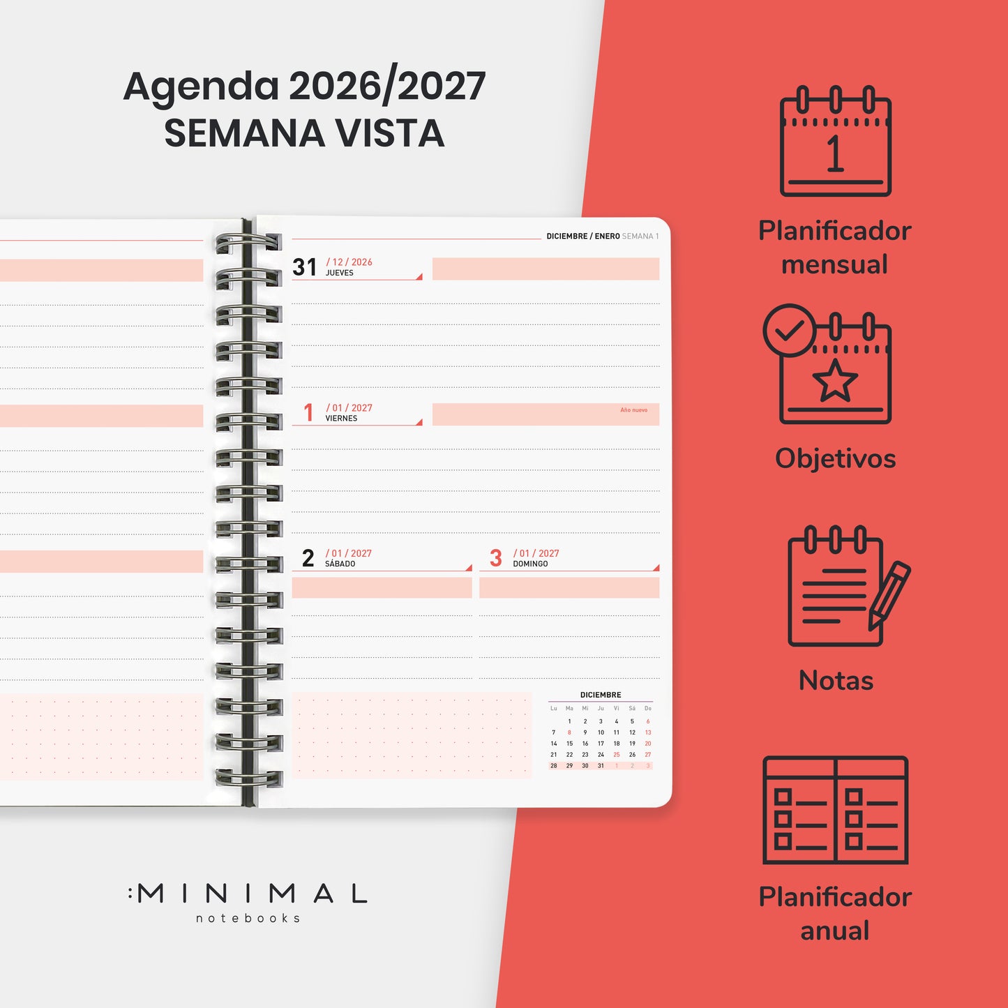 CORAL - Agenda Escolar 2026/2027