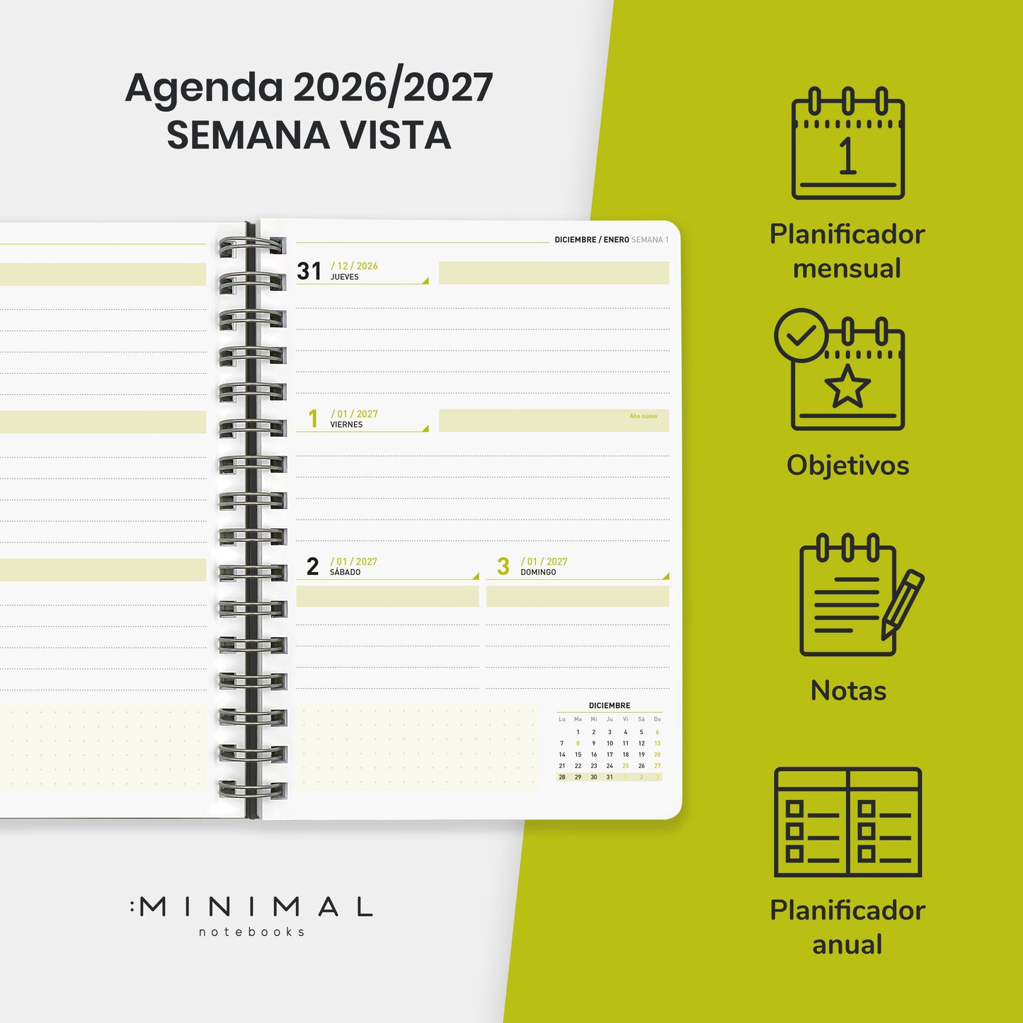 SPRING - Agenda Escolar 2026/2027