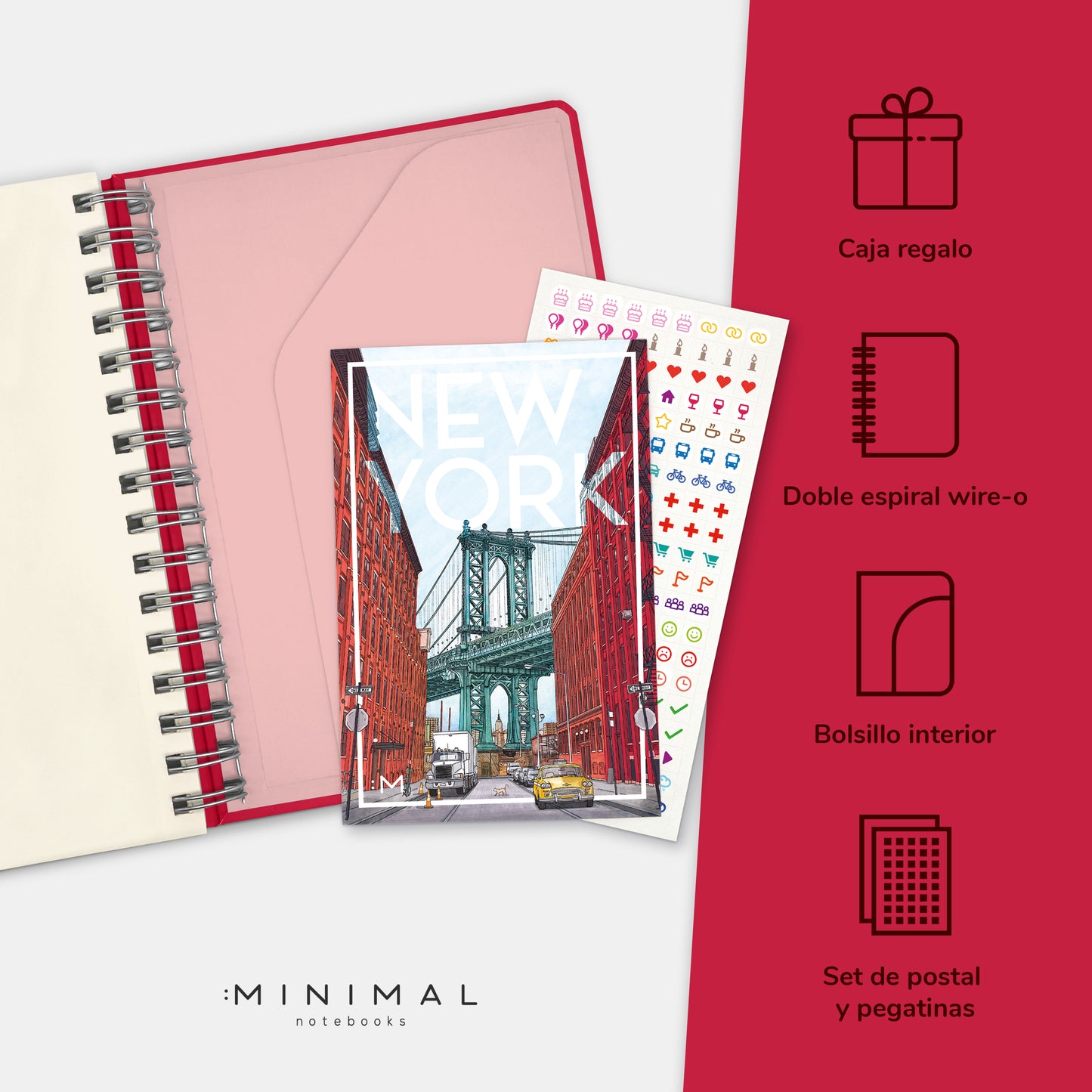 NEW YORK - Cuaderno A5 Drawing Cities
