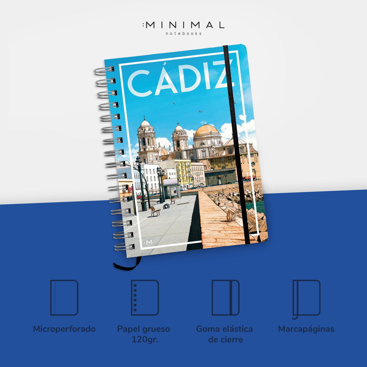 CÁDIZ - Cuaderno A5 Drawing Cities