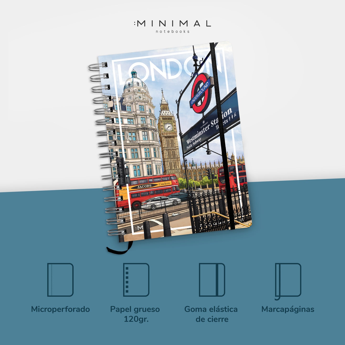 LONDON - Cuaderno A5 Drawing Cities