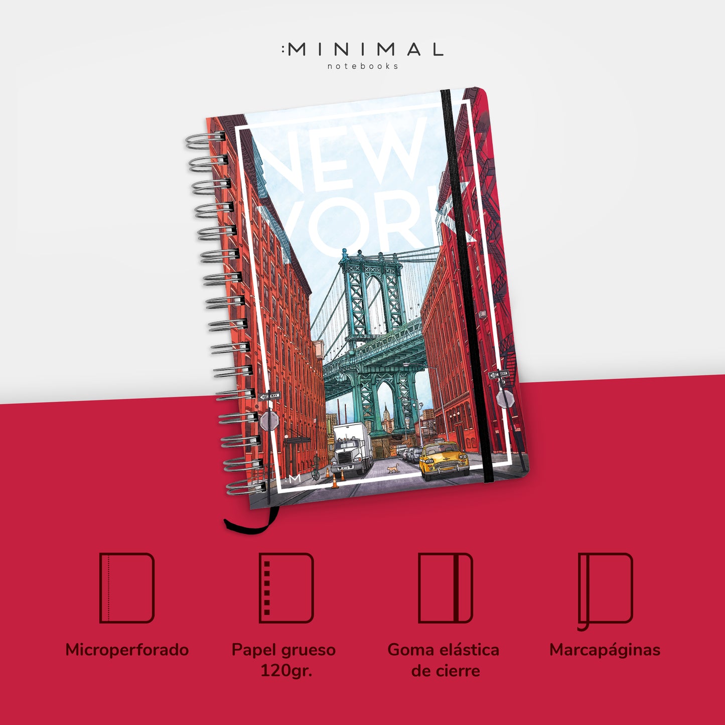 NEW YORK - Cuaderno A5 Drawing Cities