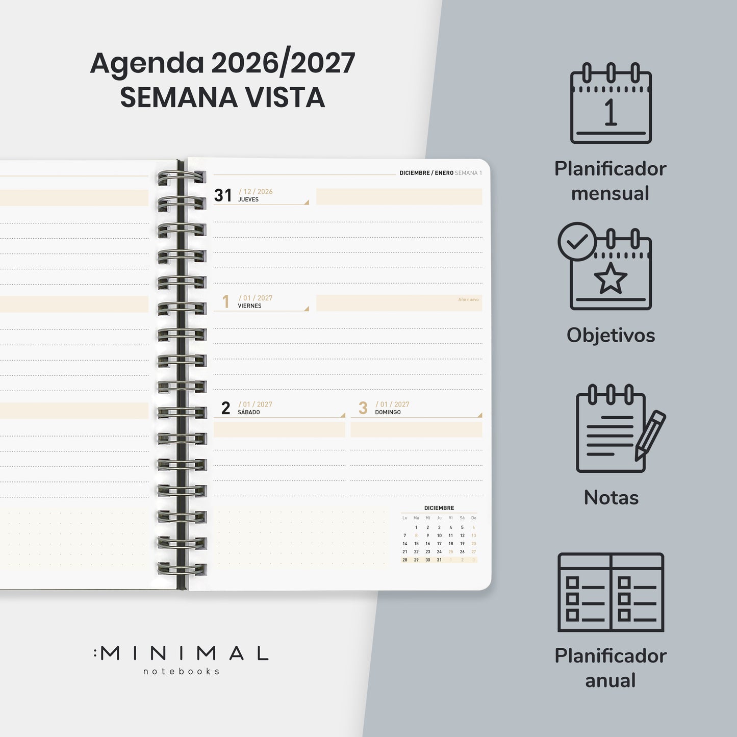 NIGHT GARDEN - Agenda Escolar 2026/2027